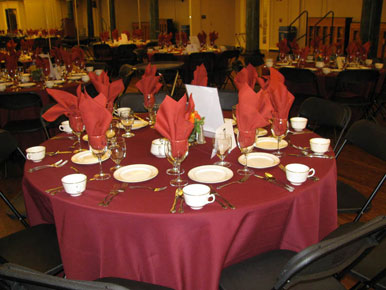 Caspian Persian Cuisine catering table setup